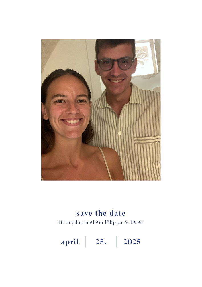 Tilbehør - Filippa og Peter, Save the Date
